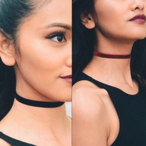 💕🆕 Velvet Choker Necklace 🆕💕 Black and Wine